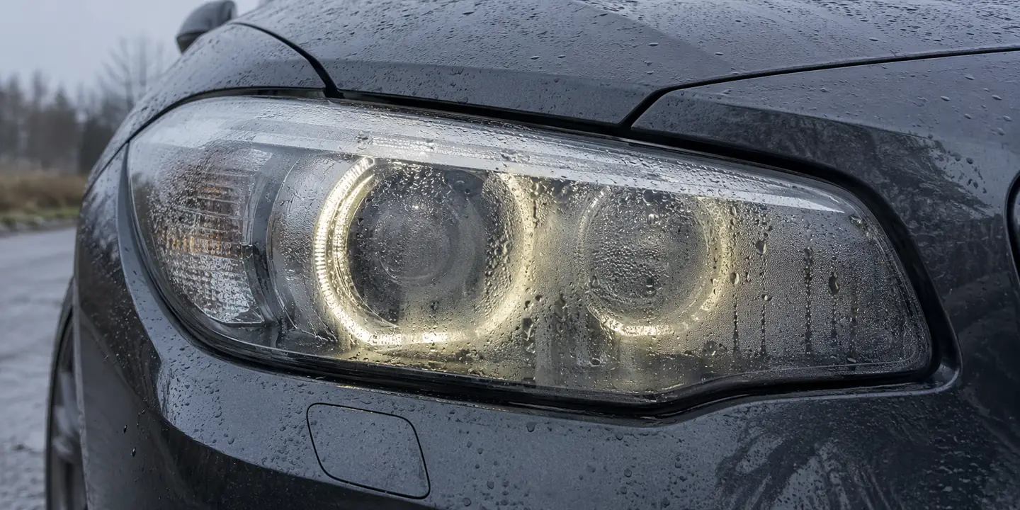 Scheinwerfer am BMW F20 mit Kondenswasser innen am Glas – undicht