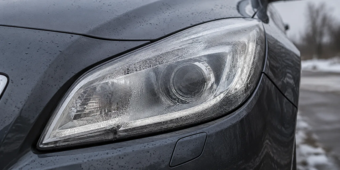 Scheinwerfer am Opel Insignia A mit Kondenswasser innen am Glas – undicht