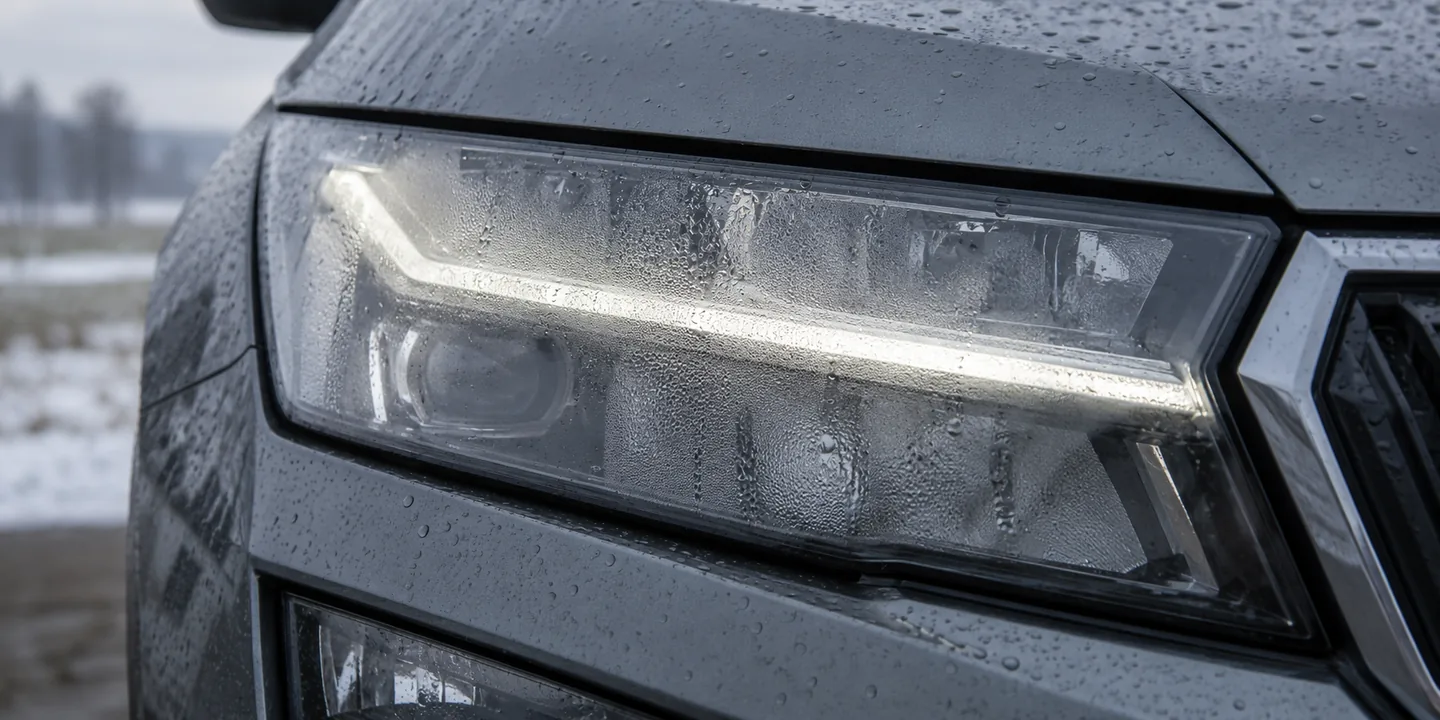Scheinwerfer am Skoda Kodiaq mit Kondenswasser innen am Glas – undicht